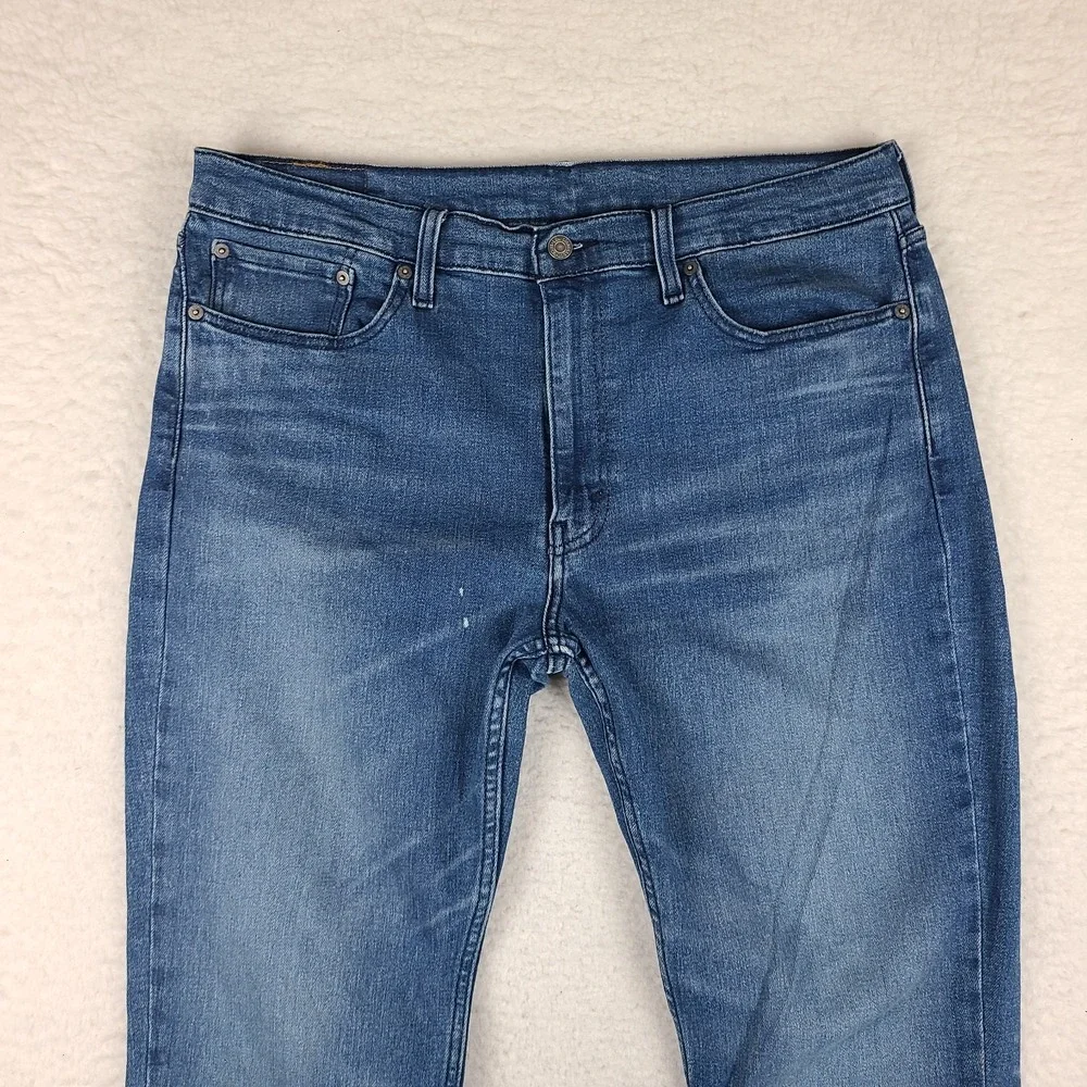 Levi's 514 Jeans Mens 36x30 Blue Straight Fit Medium‎ Wash Denim *